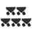40Pcs Durable Black Plastic Speaker Corner Protective Guards 4