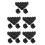 40Pcs Durable Black Plastic Speaker Corner Protective Guards 6