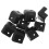 40Pcs Durable Black Plastic Speaker Corner Protective Guards 11