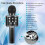 Wireless Karaoke Microphone with LED Lights 4-in-1 3