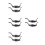 8Pcs Adjustable Black Hard Hat Replacement Chin Straps for 4