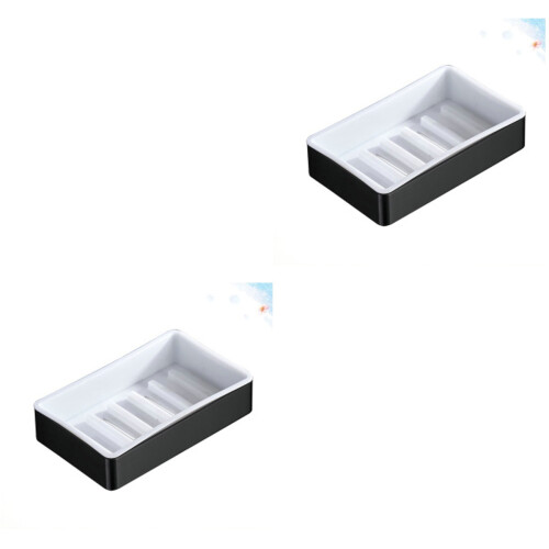 2Pcs Detachable Soap Dish Multi Color Soap Holder for Bathroom Kitchen 1