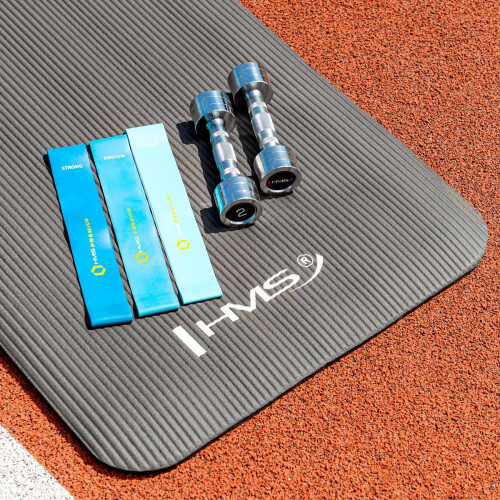 Yogamat, antislip, zwart, 12 mm dik 2