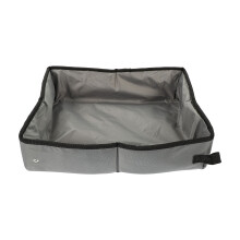 5Pcs Grey Portable Foldable Cat Sand Containers Waterproof for Travel