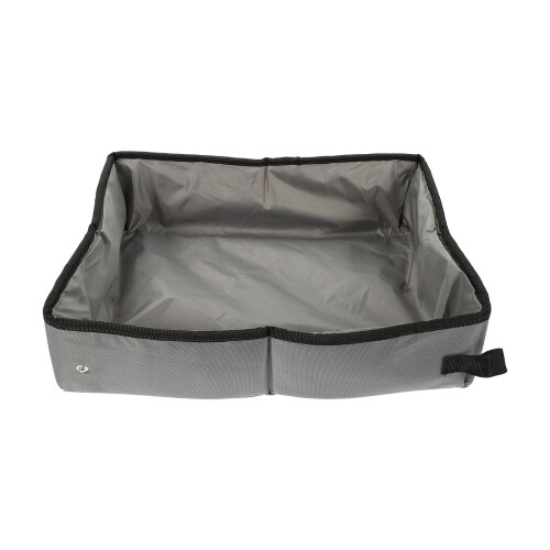 5Pcs Grey Portable Foldable Cat Sand Containers Waterproof for Travel