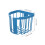 8Pcs Blue Plastic Wall Planter Basket with Hooks for Outdoor Use 2