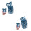 8Pcs Blue Plastic Wall Planter Basket with Hooks for Outdoor Use 10
