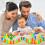 Domino Train Blocks Set with Lights and Sounds 160 Pieces 4