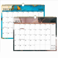 Calendário de parede 2025-2026 (julho de 2025 a dezembro de 2026), 18 meses, 37,6 cm x 29,2 cm, feriados, papel grosso – ótimo para presentes de
