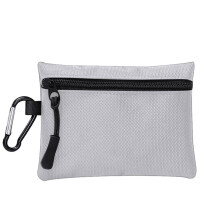 Women's leather bifold wallet with RFID blocking, zipper