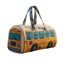 Mala de viagem hippie acolchoada feita à mão, espaçosa e durável, perfeita para escapadelas de fim de semana e festivais de música (45,7 x 22,9