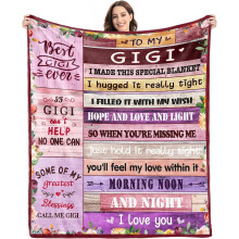 Deka Gigi Gifts – přehoz 50x60 palců, kompatibilní s vánočními a narozeninovými dárky Gigi pro babičku a prababičku