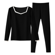 Women's Flannel Pajama Set Black 2X