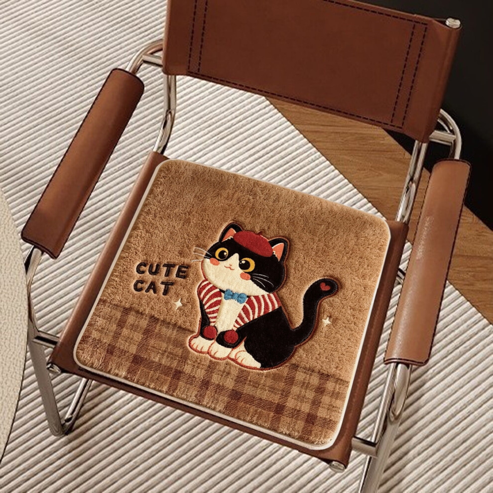 Cartoon Plush Seat Cushion Anti-Slip Thickened 45X35cm 939152642922