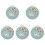 5Sets Assorted Color Embroidery Thread Kit DIY Craft with Hoop 2
