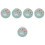 5Sets Assorted Color Embroidery Thread Kit DIY Craft with Hoop 3