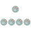 5Sets Assorted Color Embroidery Thread Kit DIY Craft with Hoop 4