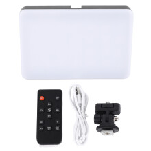 Portable Lighting Panel with RGB LED, On Camera Light Featuring High CRI95+, Dimmable Color Temperature, and Wireless Remote Control for Wedding,
