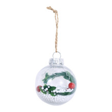 Reusable Clear Balls, Fillable Clear Plastic Balls for DIY Decoration Ornaments, Clear Ball Shape with Hemp Rope for Christmas Tree Hanging Decoration