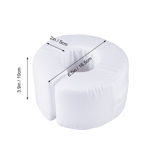 2Pcs White Bedsore Mat Sponge Ring Nursing Rest Bolster for Elderly 1