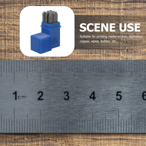 3Sets Stamping Kit Chromium Vanadium Alloy Number Punch Set 2