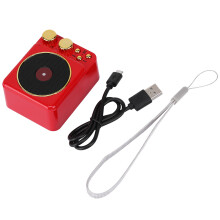 Enceinte décorative vintage, mini enceinte portable, son stéréo cristallin, longue autonomie, Bluetooth pour la maison et le bureau, légère,