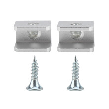 Veggmonterte hyllestøtter i aluminium for justerbare glasshyllebraketter, korrosjonsbestandige holdere for 6 mm-8 mm glasstykkelse uten