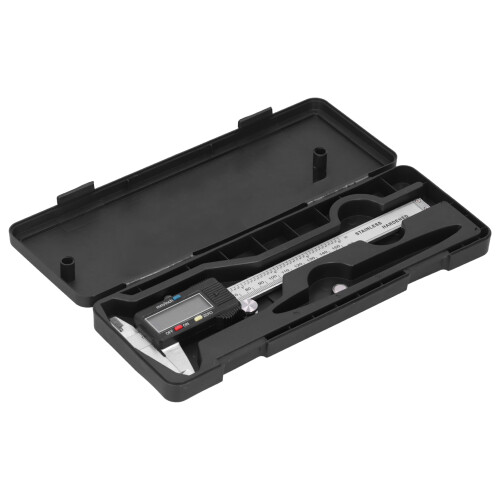 Zero Reset Function Digital Caliper Measuring Tool Stainless Steel Vernier Caliper Inch Metric Conversion Large LCD Screen High Measurement Accuracy 2