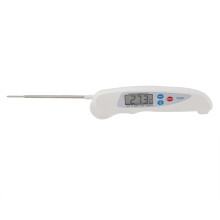 Termômetro culinário e de confeitaria, sonda dobrável em aço inoxidável com visor LCD, termômetro digital à prova d'água para carnes com