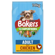 BAKERS Superfoods Adult Dry Dog Food Chicken with Vegetables 14kg Pack