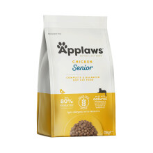 Applaws Complete Natural and Grain Free Dry Cat Food, Chicken for Senior Cats, 7.5 kg Bag