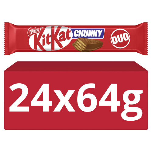 KitKat KitKat Chunky Duo Milk Chocolate Bars, 24 x 64 g