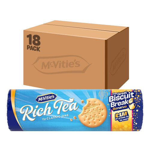 McVitie's Rich Classic Tea Biscuit, 300 g (Pack of 18)