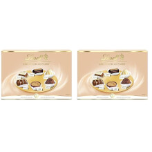 Lindt Creation Dessert - 40 Assorted Fine Dark, Milk and White Chocolate Box Large, 341g - Gift Present or Sharing Box - Birthday, Celebrations,