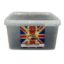 Stockley's Liquorice Fudge Tub - 2kg | Unique Liquorice Flavoured Fudge | Bulk Traditional British Sweets