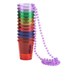 Party Shot Glass Necklace, Portable Celebration Drinkware For Colorful Celebrations