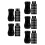 100Pcs Black PVC Window Blind Cord Pull Ends Sturdy Curtain Accessory 8