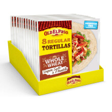 Old El Paso Regular Super Soft Whole Wheat Tortillas 326 g (Pack of 12)