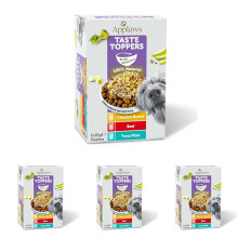 Applaws Natural Wet Dog Food Pouch, Grain Free Meat and Fish Selection in Broth 6 x 85g Pouches (Pack of 4)