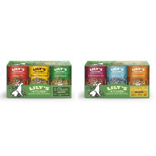 Lily's Kitchen Natural Adult Wet Dog Food Tins Classic Dinners Variety Pack 6 x 400g & Natural Adult Wet Dog Food Tins Grain-Free Recipe Variety Pack