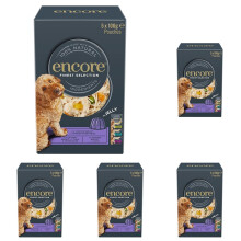 Encore Natural Wet Dog Food Pouches Finest Chicken Selection in Jelly, 5x100g Pouches (Pack of 5)