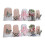(XS) 10 Ongles Press-on, Nu & Blanc, Durables 7