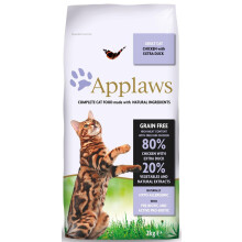 Applaws Complete and Grain Free Dry Cat Food 400g, Adult Chicken with Extra Duck (400g Bag) (Pack of 6)