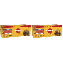 PEDIGREE Senior Dog Food Pouches Chunks in Jelly 40 x 100 g Multipack (Pack of 2)