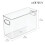 BPA-Free Recycled Plastic Organizer Bin, Space-Maximizing Design with Versatile Storage Options, Stackable Storage Bin Clear Plastic Construction for 3