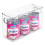 BPA-Free Recycled Plastic Organizer Bin, Space-Maximizing Design with Versatile Storage Options, Stackable Storage Bin Clear Plastic Construction for 6