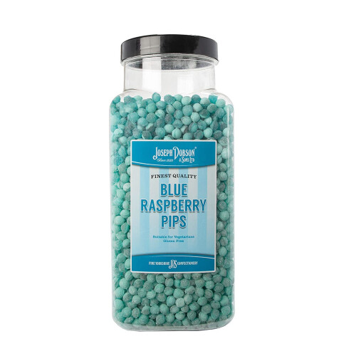 Joseph Dobson & Sons Blue Raspberry Pips Sweets 2.72 kg, BLUERASPPIPS2.72KG