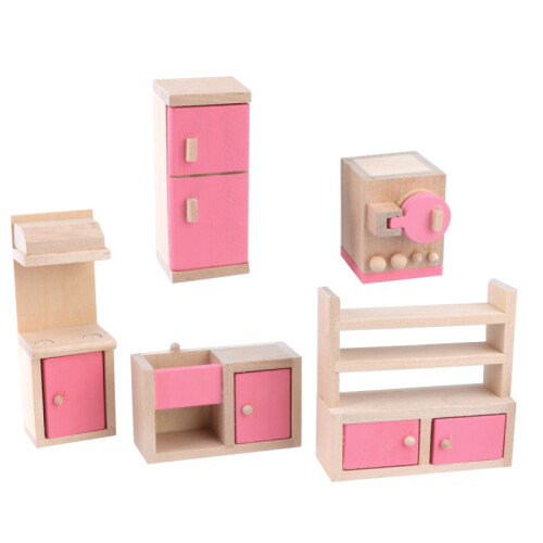 Creative DIY Super Simulation Restaurant Model for Kids Decoration No Dolls