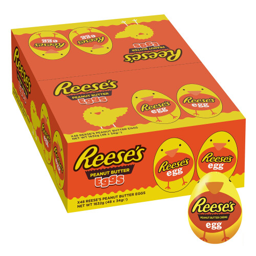 Reese's Peanut Butter Filled Easter Cr?me Egg, 34g x 48