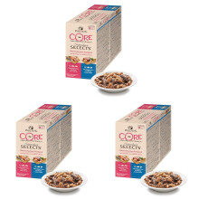 Wellness CORE Signature Selects, Wet Cat Food in Sauce, Grain Free, High Meat Content, Flaked Selection Mix, 8 x 79 g (Pack of 3)